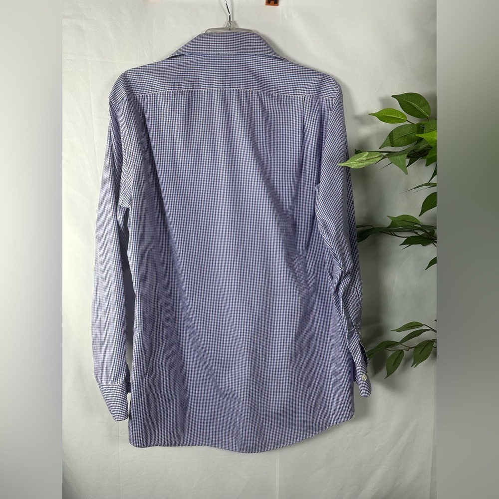 Lauren Ralph Lauren Men's Lavender Checkered Dress Shirt 💙 - Picture 3 of 7
